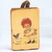 Vintage Raggedy Ann Picture on Thick Wood Decoupage Distressed Shabby décor Wall Hanging