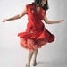 Vintage 1980s Red Patio Dress // Fall Fashion at Fab Gabs: The El Paso Plus Size Dress