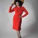 Vintage 1960s Sweater Dress // The Hot Tomato Red Dress // Autumn Fall Winter Fashion