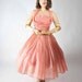 48-Hour Sale - Vintage 1950s Party Dress // Party Dresses at Fab Gabs: The Cotillion Coral Halter Dress