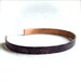 Dark Purple Wrap Cuff Bracelet Eggplant Patina Thin Skinny Hammered Copper Handmade Fashion Jewelry