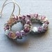 Upcycled washer, Czech Glass - ReBalanced Earrings - Lavender Blues