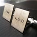 Reserved - nicolettep - EXPRESS Ship - Due Before 6-30 - c u f f l i n k s - nickel - square