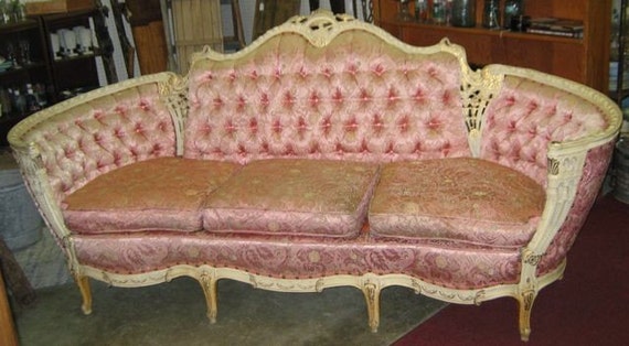 SALE Louis XV Corbeille Shaped Handcarved Parlor Sofa