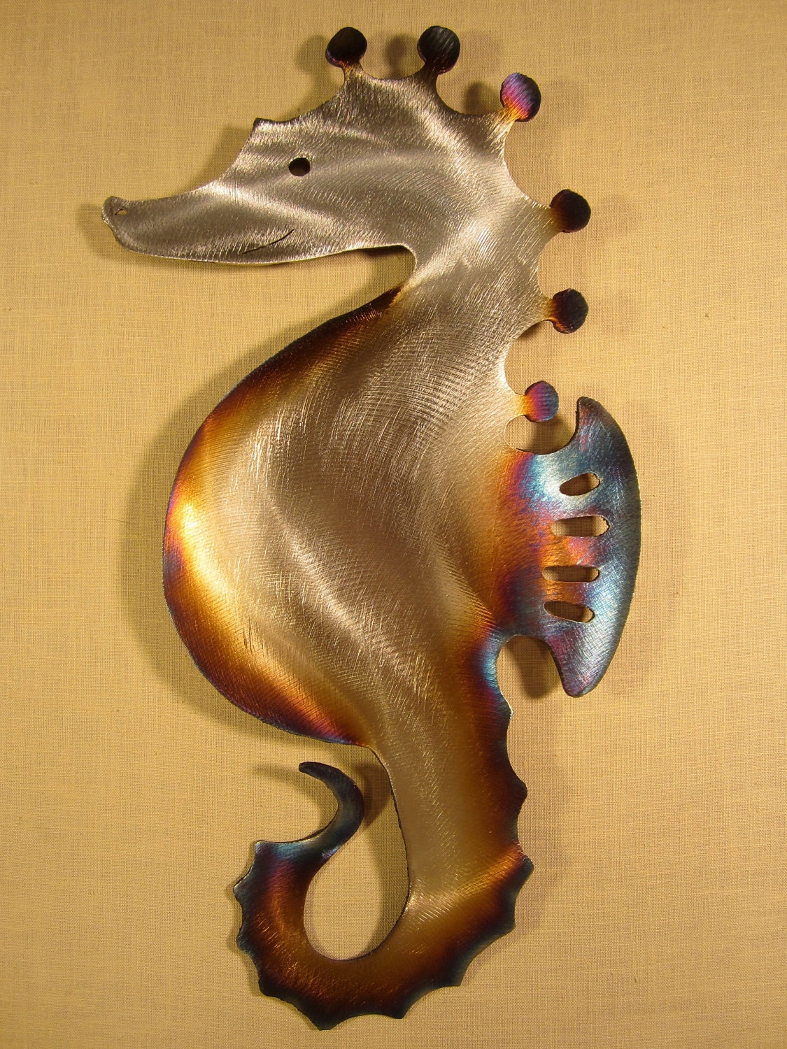 Seahorse Sea Horse Steel Wall Art Metal Ocean Beach House