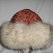 SALE - Beautiful tapestry hat with Arctic fox