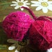 2 skeins 200 grams recycled sari silk yarn 130 yards
