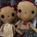 Heart to Heart Primitive Raggedy Annie and Ann Doll.......