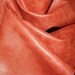 Rich Terra Cotta distress lambskin from Italy - a hide of 6 plus square foot