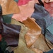 Big Pieces - Lovely mix -1 pound (lbs) Beautiful Italian soft Lambskin Leather (generous pieces), multi colored, hand selected