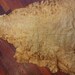 An amazing distressed brown to camel, cognac lambskin leather 1234 - a full 6 square foot hide