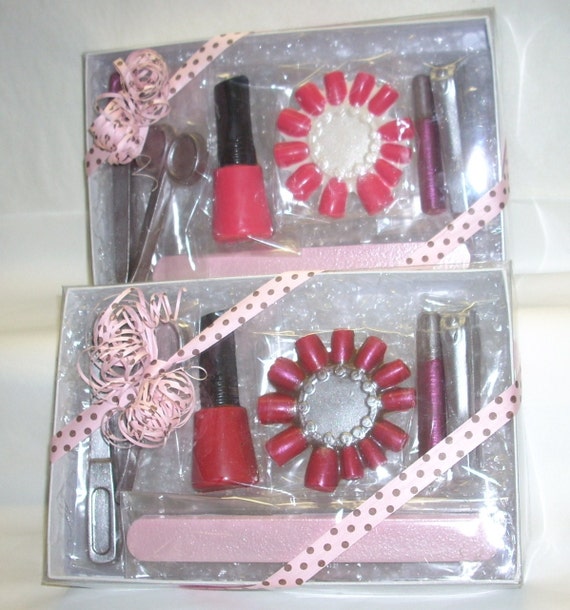 Chocolate Manicure Set gifts, favors