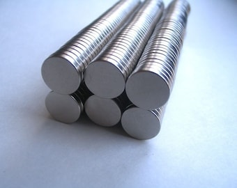 100 Neodymium Rare Earth Magnets...Size 1/4 x 1/16