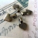 25 Small Antique Brass Plated Heart Shaped Bails. Great for Scrabble and Glass Tiles and Gemstones...ABHB