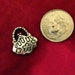 BIG SALE- 6 Super Cute Retro Purse Charms w/floral design in Silver, Leadfree metal Pendants, handbag, Ladies' pocketbook