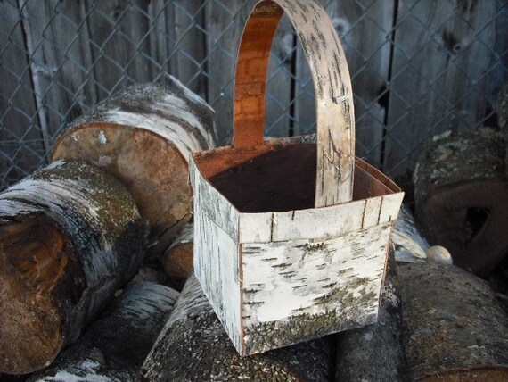 Birch Bark Berry Basket by NHWoodscreations on Etsy