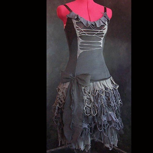 wearydreary rag dolly dress skirt /top zombie lolita carnival