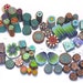 Green Meadow Collection of Various Polymer Clay Millefiori Cane Ends