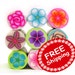 9 CANES - Clearance Sale - Polymer clay Millefiori Canes assortment - Original size canes Collection - Free Shipping