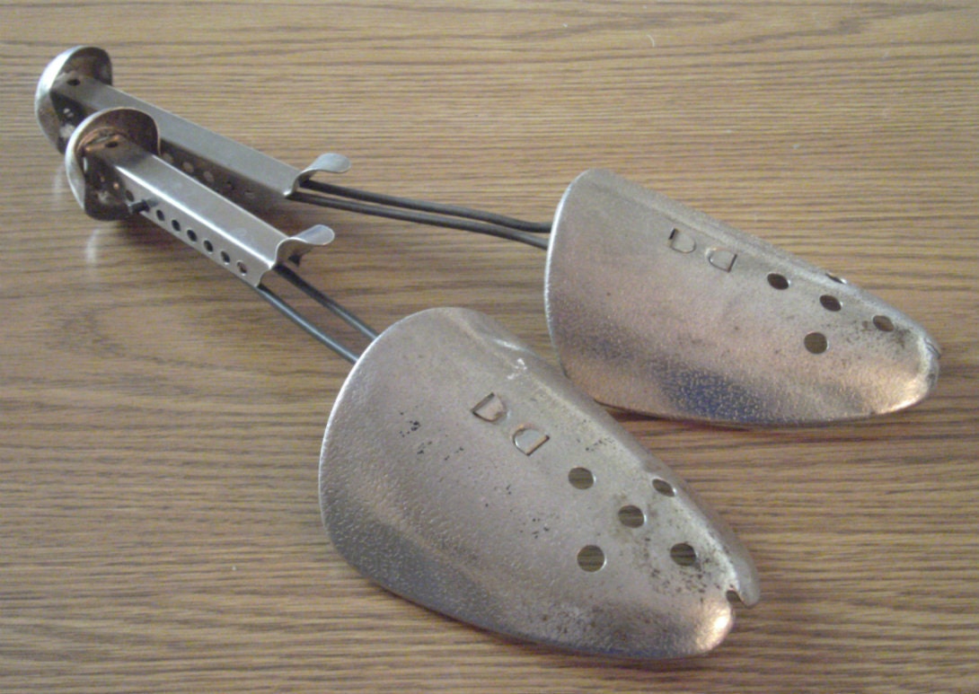 Vintage Metal Shoe Tree Pair Shoe Stretcher