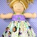 Waldorf Bamboletta halter dress - Also fits most 15 or 16 inch Waldorf dolls and 18 inch American Girl dolls - Dora - Robe poupée