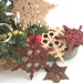Ornaments Wooden Star Garland Snowflakes Decorations Christmas Yule Hanukkah Grahtoe