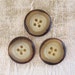 BiG vintage buttons Earth Tone Layers 1 1/8" x3