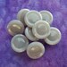RESERVED vintage shank buttons Light Gray little ones 3/8" x12