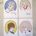 Set of 4 Golden Girls Postcards