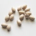 Unfinished Wooden Beads - Oval - 1/2 inch x 3/4 inch - Pack of 10