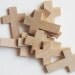 Large Unfinished Wooden Crosses 1 3/4 inch x 2 3/4 inch x 1/4 inch, Pack of 10