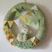 Rabbit Wreath, Bunny Wreath, Green and Yellow Nursery Wreath, Easter Wreath, Extra Large 18 inch size