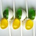 Caribbean collection - Piña colada and lime coconut lollipops - 6 pc - closeout READY TO SHIP