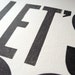 Let's Do This Letterpress Print 11x14 Black
