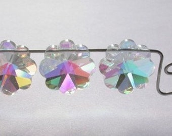 12mm VINTAGE Swarovski Beads Art. 5110 Margarita 3 Crystal AB