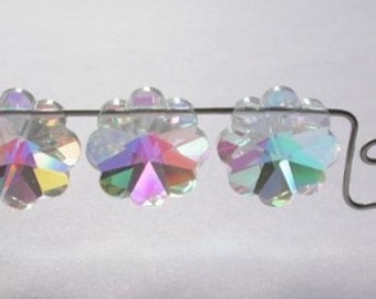 14 mm VINTAGE Swarovski Beads Art. 5110 Margarita Crystal AB 3