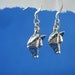 Wolf Mask Earrings - Silver Plated Metal