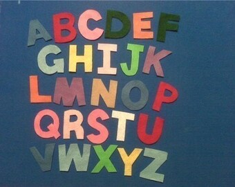 ALPHABET LETTERS Children's Flannel Board Felt Set