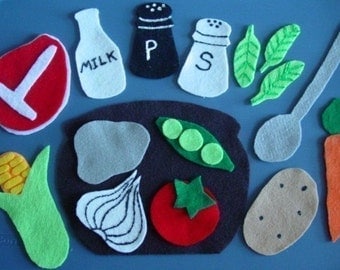 STONE SOUP Children's Flannel Board Felt Set