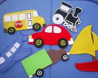 Cars and Trucks/Things that Go Flannel Board Felt Board Set