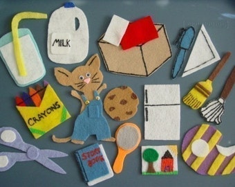 GIVE A MOUSE A COOKIE Children's Flannel Board Felt Set
