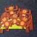 Five Monkeys Jumping on the Bed Children's flannel board felt story