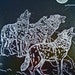Wolves Hand Engraved Glass Dimensional Framed Art Work