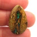 Bright Green Bar of Australian Pipe Boulder Opal