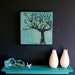 Modern String Art Wooden Tablet - Winter Oak on Cozumel