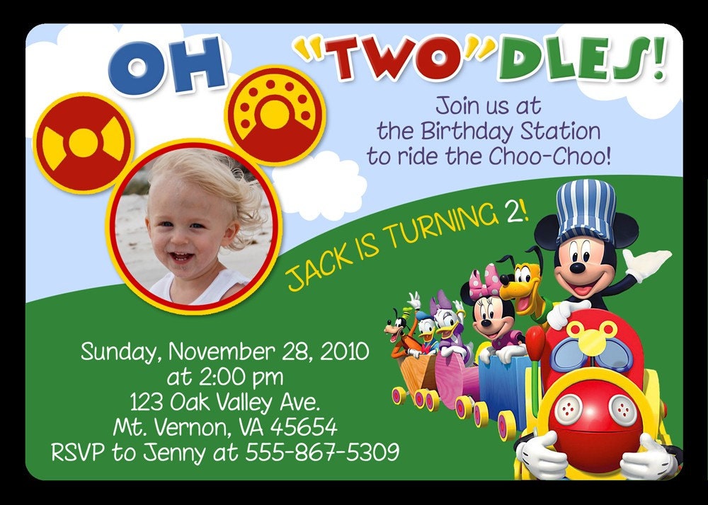 Mickey Mouse And Friend Party Invitations 8