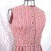 SALE vintage 50s Dress - Rose Floral Calico Quilted Dress Sz S