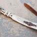 vintage Western Belt - FloralTapestry and White Leather Western Belt Sz S