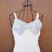 CLEARANCE vintage 60s Slip - Lacy Apricot Full Slip Dress 1960s Lingerie Sz S M 36