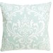 Set of 2 Sea Green Damask Decorative Pillow Covers 18x18